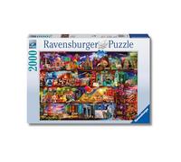 PUZZLE ravensburger IL MIRACOLOSO MONDO DEI LIBRI softclick 2000 PEZZI 98 x 75 c