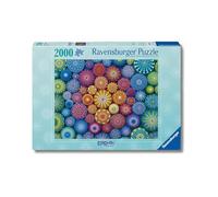 Ravensburger - Puzzle 2000 Pezzi Rainbow Mandala | Puzzle 2000 Pezzi | Rompicapo Adulti E Bambini Dai 14 Anni In Su | Regalo Per Bambini E Adulti | Misure 98x75cm | Tecnologia Soft-click