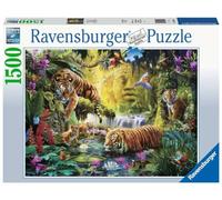 PUZZLE ANIMALI RAVENSBURGER TIGRI IDILLIO ALLA POZZA D ACQUA 1500 PZ