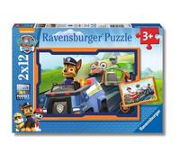 Ravensburger - Puzzle 2x12 Pezzi Paw Patrol | Puzzle Bambini 3 Anni | Dimensioni Di 26x18 Cm | Regalo Bambino 3 Anni | Regalo Originale