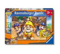 Ravensburger - Puzzle Rubble & Crew, 2 Puzzle 12 pezzi, Puzzle Bambini 3 Anni, 26x18cm