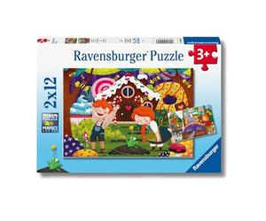 Ravensburger - Puzzle 2x12 Pezzi Storie Fiabesche | Puzzle Bambini 3 Anni | Dimensioni Di 26x18 Cm | Regalo Bambino 3 Anni | Regalo Originale