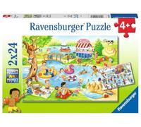Ravensburger Puzzle - Tempo Libero al Lago, 2 x 24 Pezzi - 1 pz.