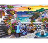 Ravensburger 2D DuÄšzy Format ZachÄld sÄšoÄšca NAD Santorini 300 El.