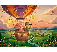 Ravensburger - Puzzle 300 Pezzi XXL: Giro in funivia al tramonto, Puzzle Bambini 9 Anni, 49 x 36 cm, Regalo Bambina 9 Anni E Bambino