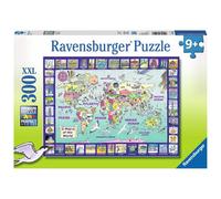 Ravensburger Puzzle 300 Pezzi XXL Mappa Del Mondo 13190