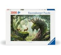 Ravensburger - Puzzle 3000 Pezzi Drago nel Bosco, Puzzle Adulti 121x80cm | Puzzle Drago nel Bosco da 3000 pezzi, 121x80 cm, per adulti 14+, per esperti, collezione 3000 pezzi e ideale come regalo.