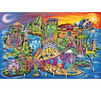 Ravensburger - Puzzle 3000 Pezzi Tesori del Mondo, Puzzle per Adulti | Puzzle da 3000 pezzi con colorate meraviglie e monumenti del mondo. Una sfida coinvolgente per adulti e amanti dei puzzle.