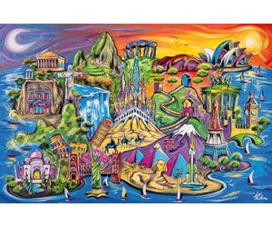 Ravensburger - Puzzle 3000 Pezzi Tesori del Mondo, Puzzle per Adulti | Puzzle da 3000 pezzi con colorate meraviglie e monumenti del mondo. Una sfida coinvolgente per adulti e amanti dei puzzle.