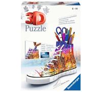 Ravensburger Puzzle 3D 11152 Sneaker Skyline, pratico portapenne, 108 pezzi, organizer da scrivania per bambini a partire dagli 8 anni in su