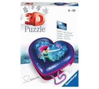 Ravensburger- Scatola a Forma di Cuore Incantevoli Sirene Meerjungfrauen Puzzle 3D 11249-Scatola, 54 Pezzi, a Partire dagli 8 Anni in su, Colore Bianco, 11249
