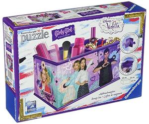 Ravensburger Puzzle 3D 12091 - Girly Girl Edition - Scatola portaoggetti, Viola