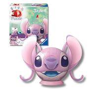 Ravensburger - Puzzle 3D Angel con orecchie 77 pezzi, Puzzle 6+ anni | Puzzle 3D da 77 pezzi per bambini dai 6 anni, Angel con orecchie, collezione Disney, gioco divertente, perfetto come regalo.