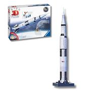 Ravensburger - 3d puzzle apollo saturn v rocket, razzo spaziale, 440 pezzi, 8+ anni