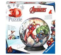 Ravensburger - Puzzle 3D Avengers 72 pezzi, Puzzle per bambini 6+ anni | Puzzle 3D da 72 pezzi per bambini dai 6 anni, dedicato a Avengers, della collezione Marvel, gioco divertente e idea regalo.