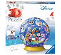 Ravensburger - Puzzle 3d Ball Disney | Puzzle 3d Bambini 6 Anni O Più | Regalo Bambina E Bambino 72 Pezzi | Giochi Bambini 6 Anni