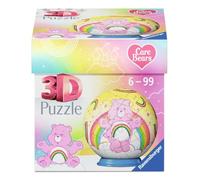 Ravensburger - Puzzle 3d Ball: Gli orsetti del cuore 54 pezzi, Puzzle 3d bambini 6 anni o più, Giochi bambini 6 anni, Collezione Care Bears, Giochi divertenti, Idee regalo