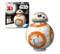 Ravensburger - Puzzle 3D BB-8 Star Wars 99 pezzi, bambini 8+ anni | Puzzle 3D BB-8 Star Wars da 99 pezzi, modello da montare per bambini dagli 8 anni, ideale come regalo per i fan di Star Wars.