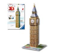 Ravensburger - Puzzle 3D Big Ben, Modello Da Costruire 224 Pezzi | Puzzle 3D Big Ben da 224 pezzi, modello da costruire per adulti, decorazione 3D di Londra e idea regalo.