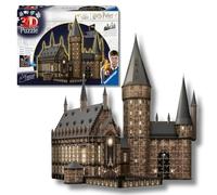 Ravensburger - Puzzle 3D Castello di Hogwarts LED 540 pezzi, 8+ anni | Puzzle 3D Castello di Hogwarts con luci LED, 540 pezzi, modello da montare per bambini dagli 8 anni, ideale come regalo.