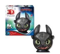 Ravensburger - Puzzle 3d Dragon con orecchie 77 pezzi, Puzzle 3d bambini 6 anni o più, Giochi bambini 6 anni, Collezione Dragons, Giochi divertenti, Idee regalo