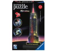 Ravensburger Puzzle 3D Empire State Building-Edizione Speciale Notte, 216 Pezzi,