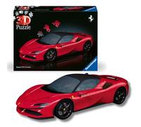 Ravensburger - Puzzle 3D Ferrari SF90 Stradale | Modellino Auto 161 Pezzi | Modellino Ferrari SF90 Stradale da 161 pezzi, per bambini 8+ e adulti. Puzzle 3D da costruire per gli amanti Ferrari.