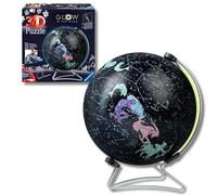 Ravensburger - Puzzle 3D Globo con Costellazioni 190 pezzi, 6+ anni | Puzzle 3D Globo con Costellazioni da 190 pezzi, brilla al buio, modello da montare per bimbi dai 6 anni, ideale come regalo.