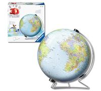 RAVENSBURGER 124367 PUZZLE 3D MAPPAMONDO CON PIEDISTALLO ANNI 10-99