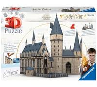 Ravensburger - Puzzle 3D Harry Potter, Sala Grande del Castello di Hogwarts, Età Consigliata 10+, 540 Pezzi - 44 x 41 x 42 cm