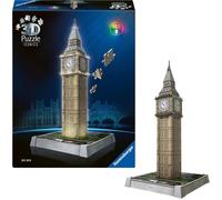 Ravensburger Puzzle 3d Iconics Big Ben LED Per Adulti E Bambini A Partire Dagli