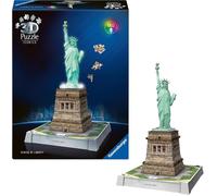 Ravensburger Puzzle 3d Iconics Statua della Libertà LED Per Adulti E Bambini 216
