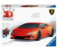 Ravensburger - Puzzle 3D, Lamborghini Huracán Evo Arancione, per Adulti e Bambi