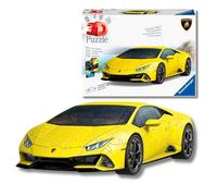 Ravensburger - 3d puzzle lamborghini huracán evo gialla, 108 pezzi, 8+ anni