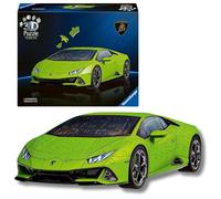 Ravensburger - Puzzle 3d Lamborghini Huracán EVO | Puzzle 3d Per Adulti E Bambini A Partire Dagli 8 Anni | Modellismo Da Costruire Adulti Di 108 Pezzi | Regalo Bambino 8 Anni E Più