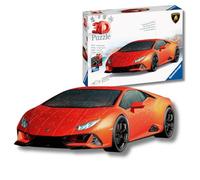 Ravensburger - 3d puzzle lamborghini huracán evo arancione, 108 pezzi, 8+ anni