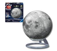 Ravensburger - Puzzle 3D Luna Brilla al Buio 72 pezzi, bambini 6+ anni | Puzzle 3D Luna da 72 pezzi che brilla al buio, modello da montare per bambini dai 6 anni, ideale come regalo a tema spazio.