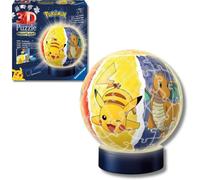 Ravensburger - Puzzle 3d Night Lamp Pokemon Led | Puzzle 3d Bambini 6 Anni O Più
