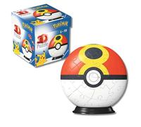 Ravensburger Puzzle 3D 11628 - Palla Poké Balls [EN] Repeat Ball - per i fan dei Pokémon, a partire dai 6 anni in su, Colore giallo