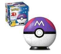 Ravensburger - Puzzle 3D Pokémon Master Ball Viola, 54 Pezzi, 6+ Anni | Puzzle 3D Pokémon Master Ball viola da 54 pezzi, gioco creativo e divertente per bambini dai 6 anni, ideale come idea regalo.