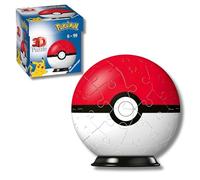 Ravensburger - Puzzle 3D Pokémon Poké Ball Rossa, 54 Pezzi, Bambini 6+ Anni