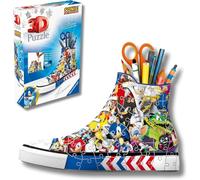 Ravensburger - Puzzle 3d Portapenne Sneaker Sonic | Puzzle 3d Bambini A Partire