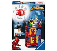Ravensburger - Puzzle 3D Portapenne Spiderman 57 Pezzi, Regalo Bambino 6 Anni, Gioco Bambino 6 Anni, Idee Regalo