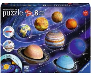Ravensburger Puzzle - 3D Puzzle-Ball - Scatola dei Pianeti 27/54/72/108 Pezzi - 1 pz.