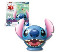 Ravensburger - Puzzle 3D Stitch con orecchie 77 pezzi, Puzzle 6+ anni | Puzzle 3D da 77 pezzi per bambini dai 6 anni, Stitch con orecchie, collezione Disney, gioco divertente, perfetto come regalo.