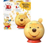 Ravensburger - Puzzle 3D Winnie the Pooh con orecchie 77 pezzi, 6 +anni