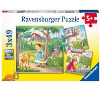 Ravensburger Puzzle - Fiaba, 3 x 49 Pezzi - 1 pz.