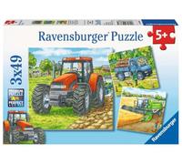 Ravensburger Puzzle - Grandi Macchine Agricole, 3 x 49 Pezzi - 1 pz.