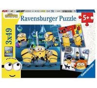 Ravensburger Puzzle Minions, Puzzle 3 di 49 Pezzi, Età Consigliata 5+, Puzzle per Bambini, Stampa di Alta Qualità, 05082 6