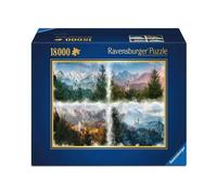 Ravensburger - Puzzle 4 Stagioni del Castello delle Fiabe, 18000 Pezzi, Idea regalo, per Lei o Lui, Puzzle Adulti